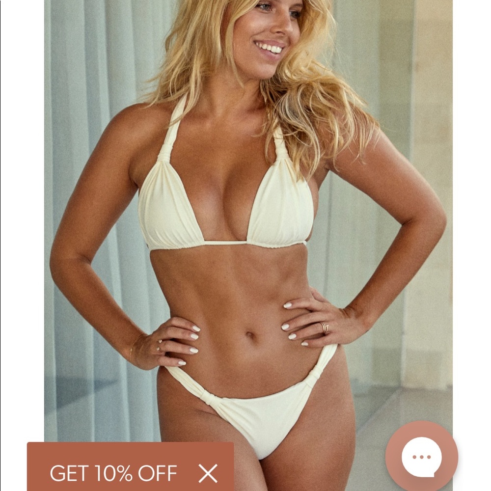 Monday Swimwear Tulum Bottom in Ivory